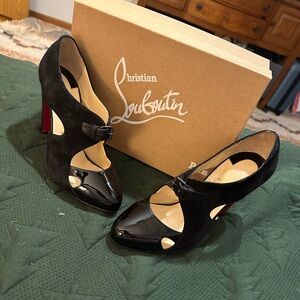 Christian Louboutin Black and Red Heels
